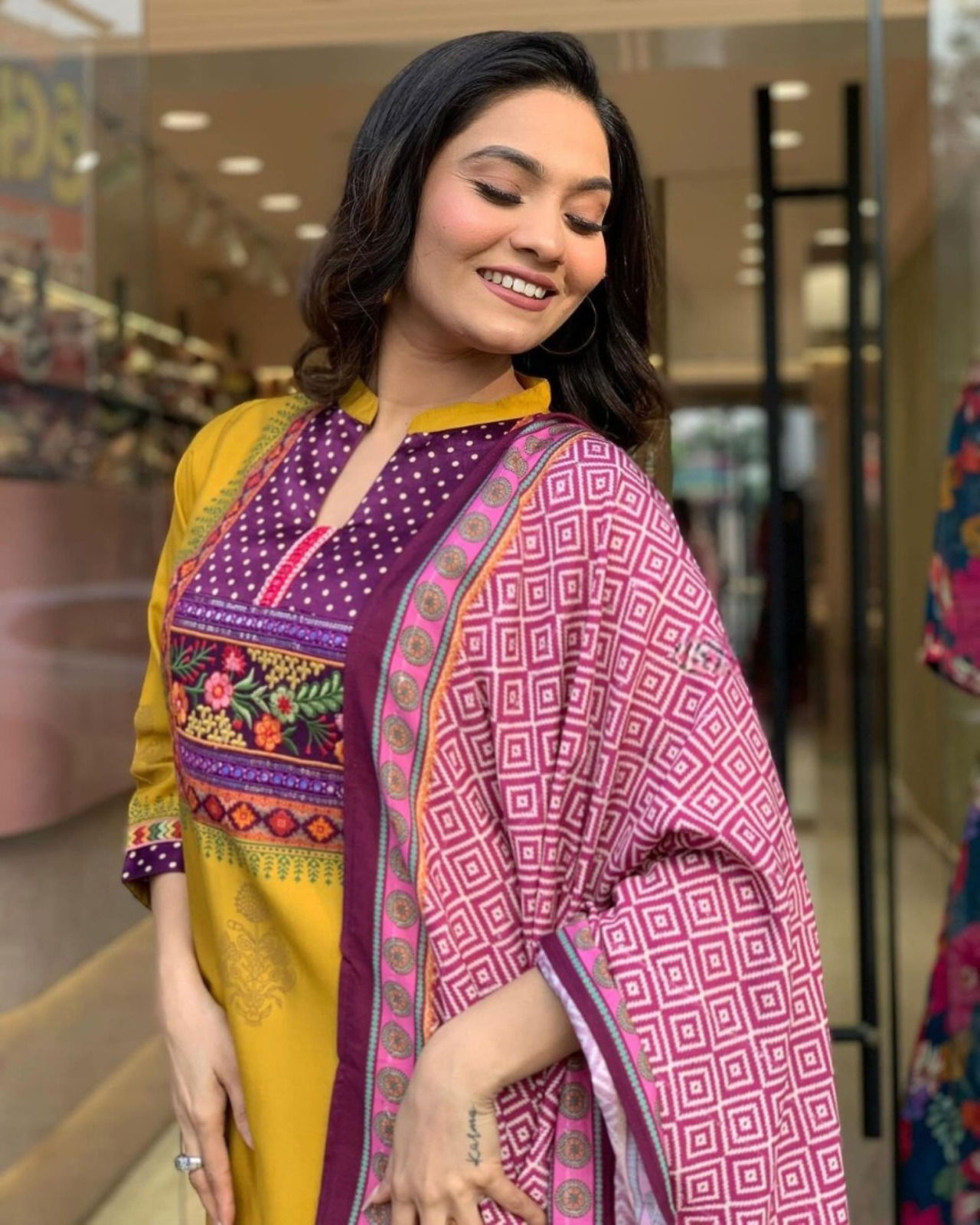 Kalaai Designer Chanderi Printed Kurti With Bottom Dupatta Catalog